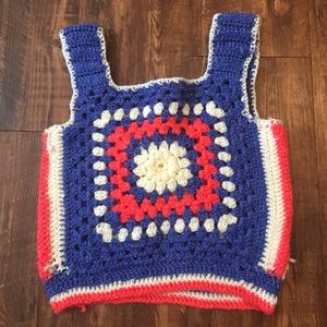 Hand Crochet‎ Knit Crop Top